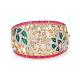 18K Gold and Polki Bracelet with Green Minakari